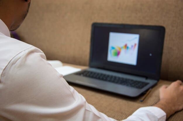 A close-up of a person's hands typing on a laptop, with multiple screens displaying graphs and financial charts, symbolizing digital investing and online income generation.