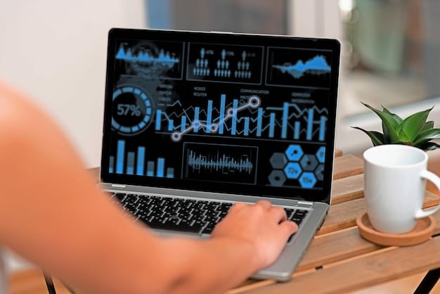 A detailed dashboard showing analytics for affiliate link clicks, conversions, and revenue, overlaid with graphs, symbolizing optimization and performance tracking.